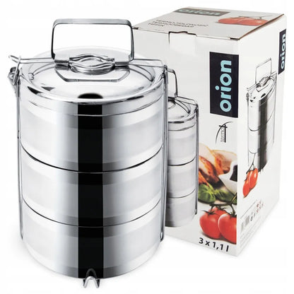 ORION Terminis pietų indų rinkinys, 3 aukštų, 3x1,1 l