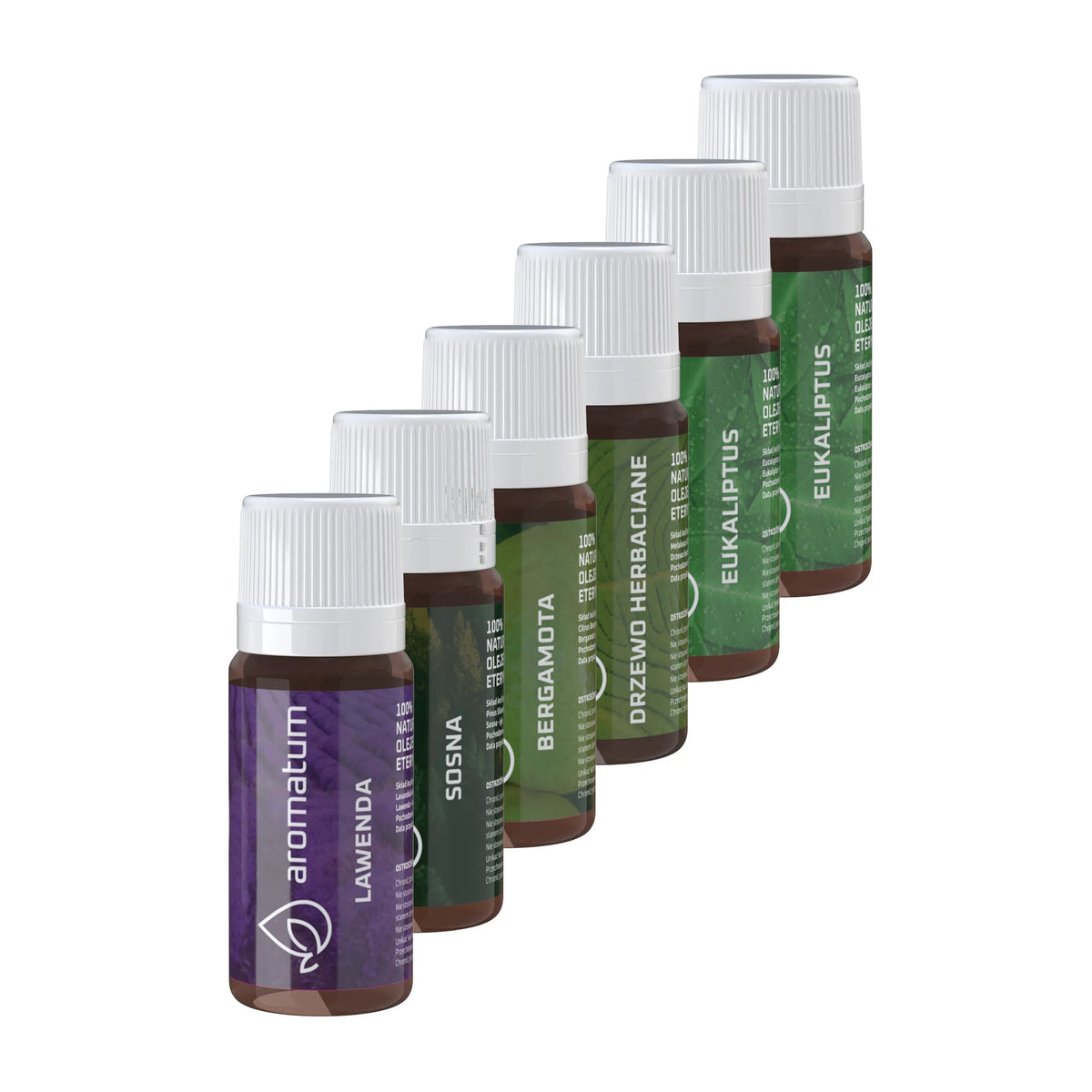 Oro drėkintuvas juodas + 6 eterinių aliejų rinkinys 12ml Aromatum