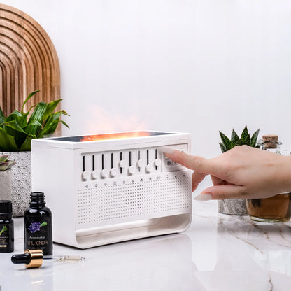 Oro drėkintuvas kvapų difuzorius su LED naktine lempute aromaterapijai