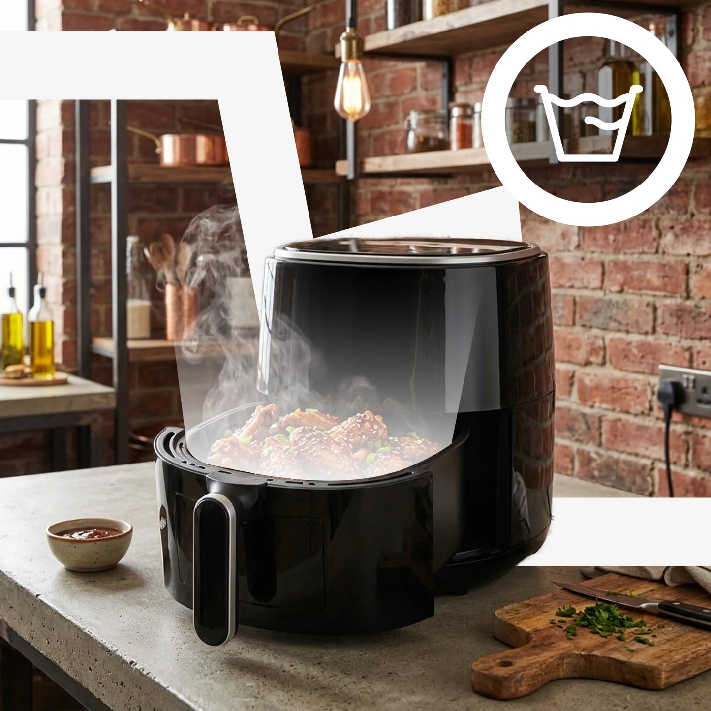 Oro Gruzdintuvė Air Fryer 3,2L 1200W su 10 Režimų