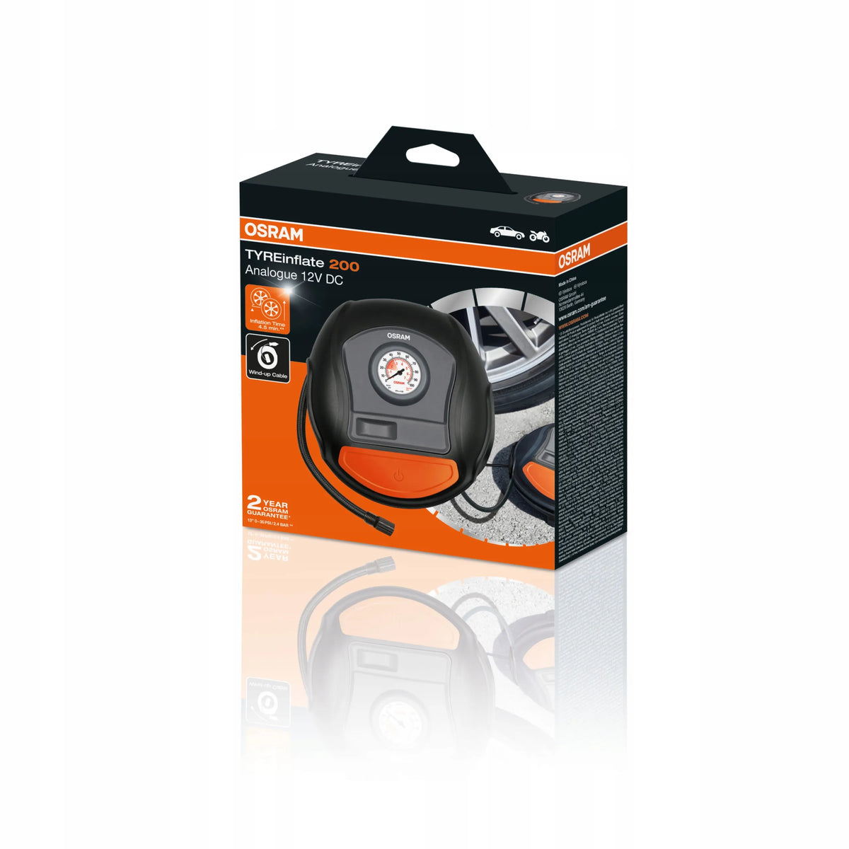 OSRAM TYREINFLATE 200 12V automobilių padangų kompresorius