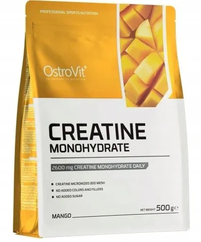 „OstroVit“ kreatino monohidratas, mango skonio, 500 g – fiziniam pajėgumui palaikyti