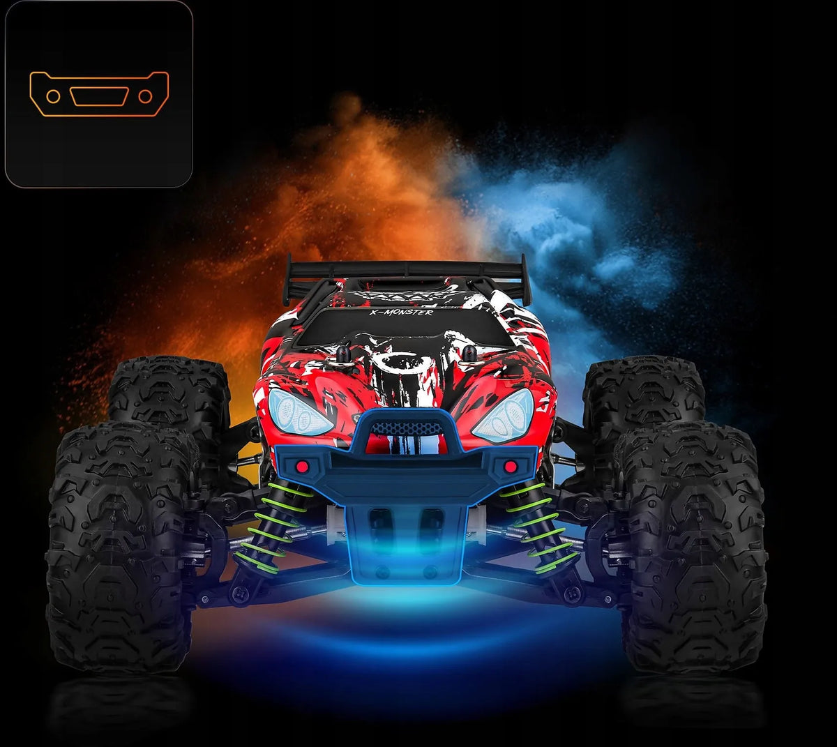 Overmax Monster 3.5 nuotoliniu būdu valdomas RC automobilis su dviem kėbulais