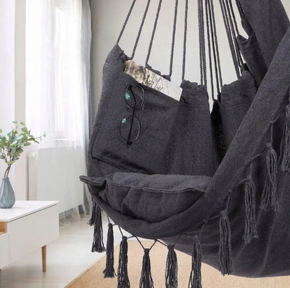 Pakabinamas fotelis braziliška kėdė sūpynės hamakas sodui balkonui boho