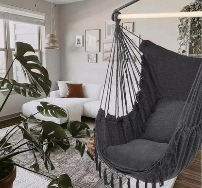 Pakabinamas fotelis braziliška kėdė sūpynės hamakas sodui terasai balkonui boho