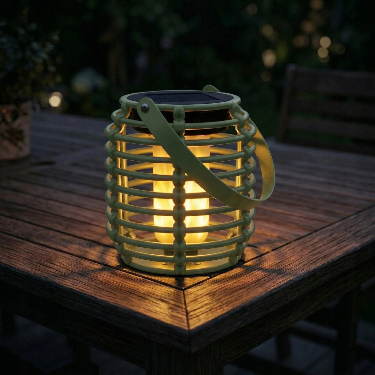 Pakabinamas LED saulės šviestuvas-žibintas „Retro“ stiliaus, IP44