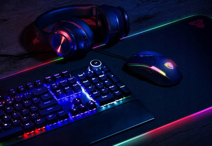 „Pantherise VENOM II“ žaidimų pelė su RGB apšvietimu, skirta „Minecraft“, iki 12 800 DPI, 20 mln. paspaudimų