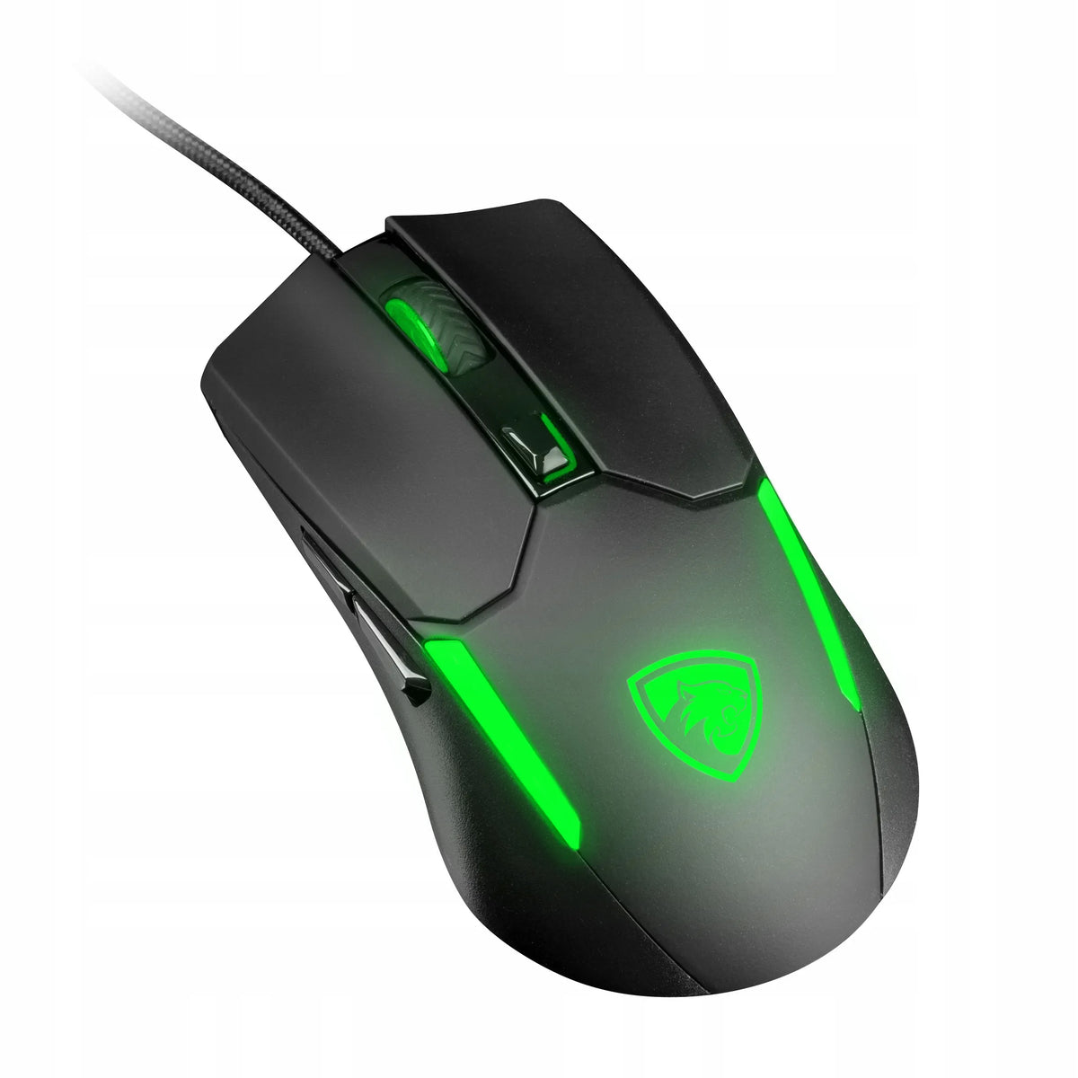 „Pantherise VENOM II“ žaidimų pelė su RGB apšvietimu, skirta „Minecraft“, iki 12 800 DPI, 20 mln. paspaudimų
