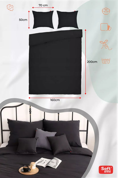 PATALYNĖS KOMPLEKTAS 160X200 100% MEDVILNĖ + 2 PAGALVĖS UŽVALKALAI 50X70