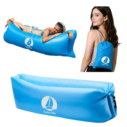 Patvarus pripučiamas čiužinys Lazy Bag gultas paplūdimiui oro sofa 240x70