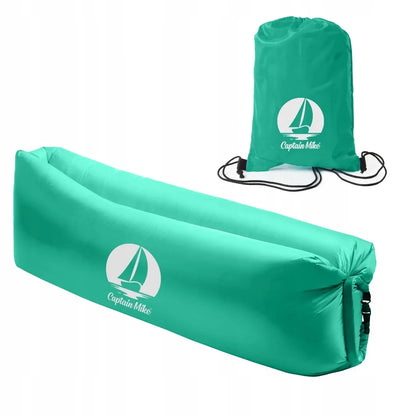 Patvarus pripučiamas „Lazy Bag“ gultas paplūdimiui, oro sofa 240x70