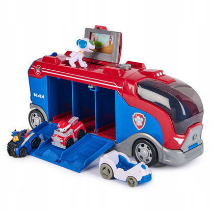 „PAW Patrol“ transporteris su transporto priemonėmis, 38 cm, su garsais ir figūrėlėmis