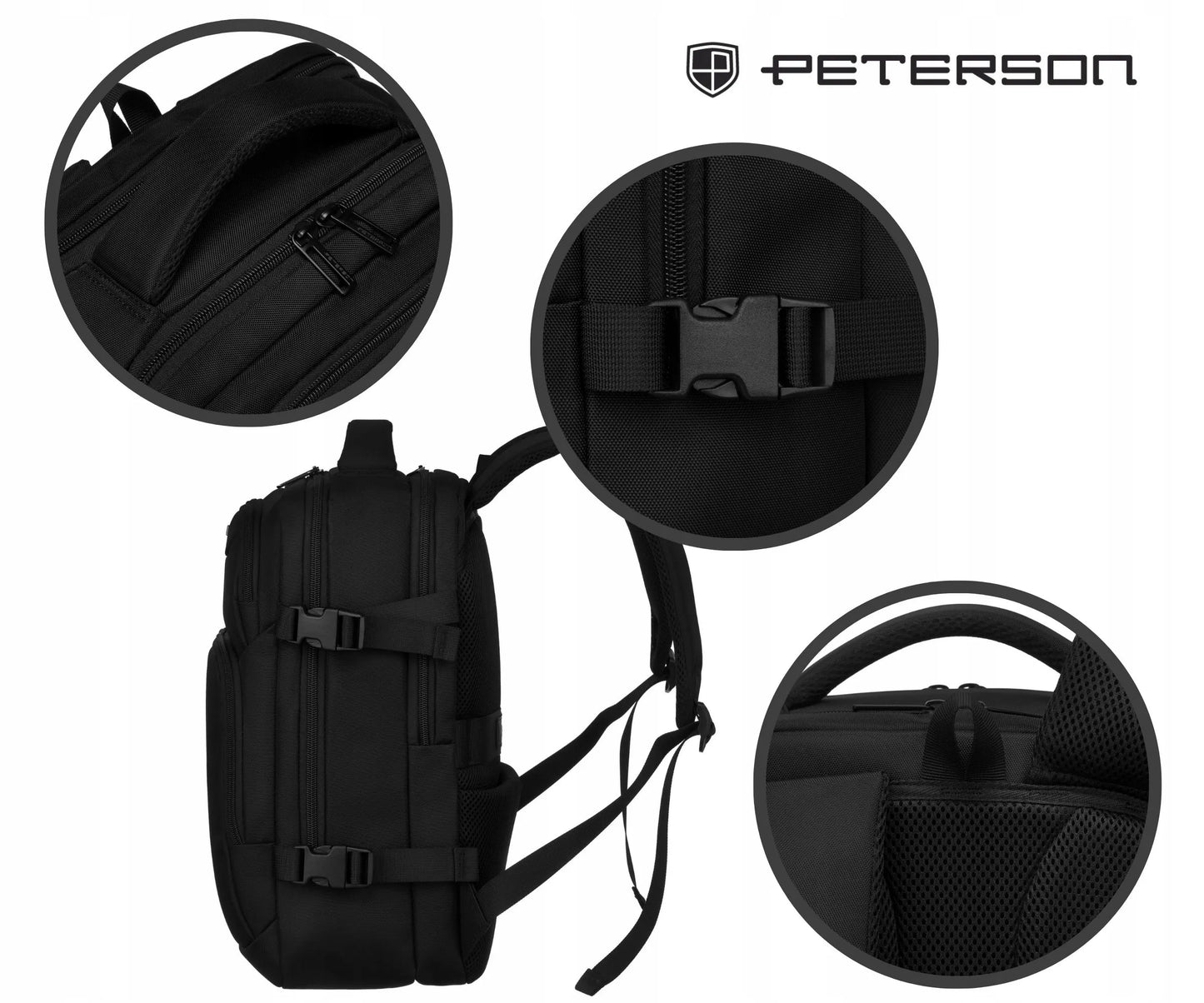 Peterson miesto kuprinė / juoda
