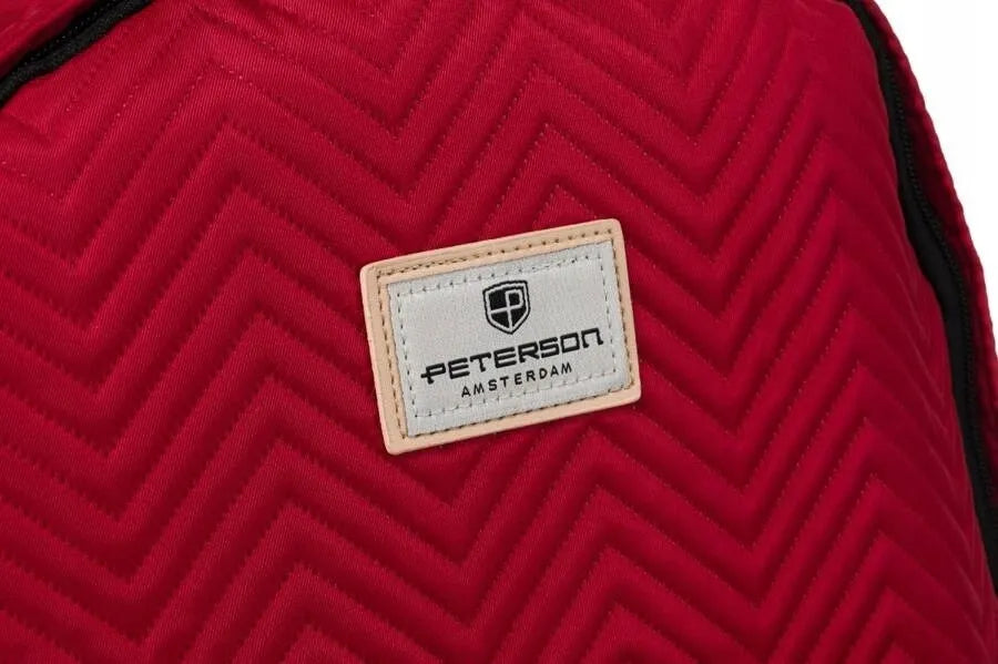 Peterson PTN 77710 moteriška miesto kuprinė, vyno raudonos spalvos