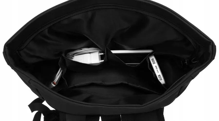 Peterson PTN NAIROBI juoda „roll-top“ kuprinė