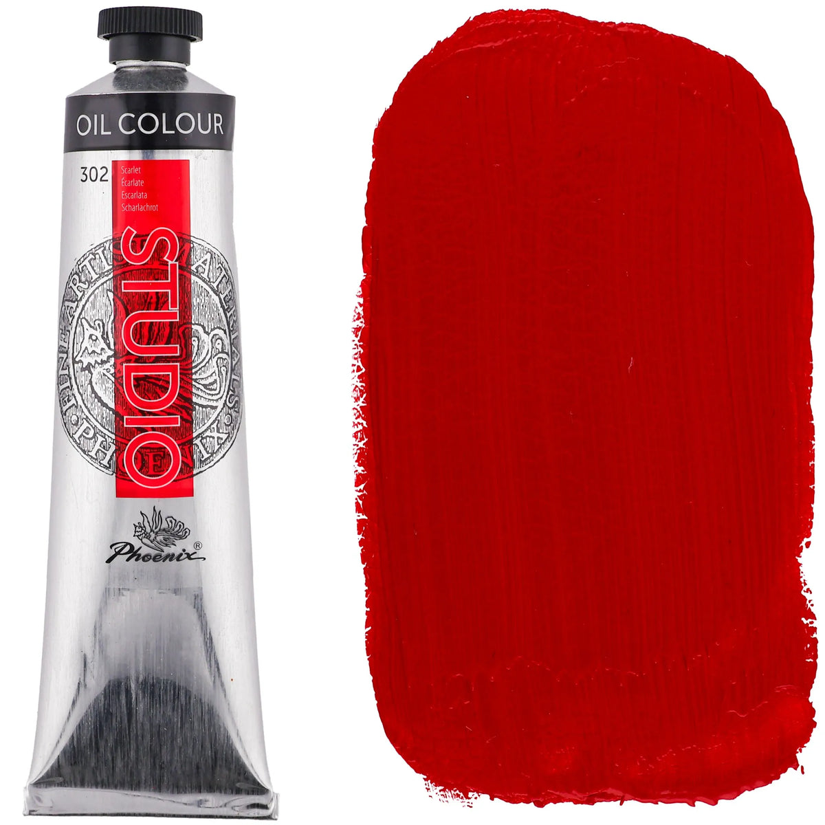 „Phoenix STUDIO“ aliejinių dažų rinkinys, 6 aliumininės tūbelės po 120 ml