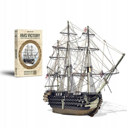 Piececool HMS Victory metalinė 3D dėlionė „Pasidaryk pats“, burlaivis, 389 detalės