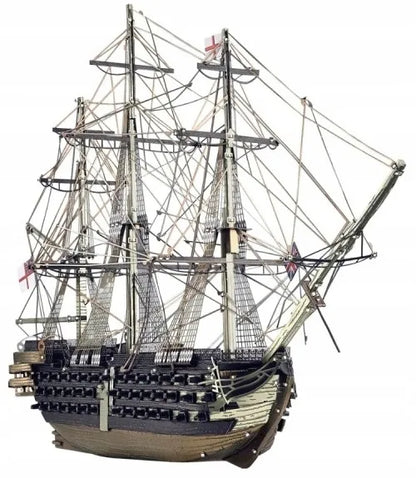 Piececool HMS Victory metalinė 3D dėlionė „Pasidaryk pats“, burlaivis, 389 detalės