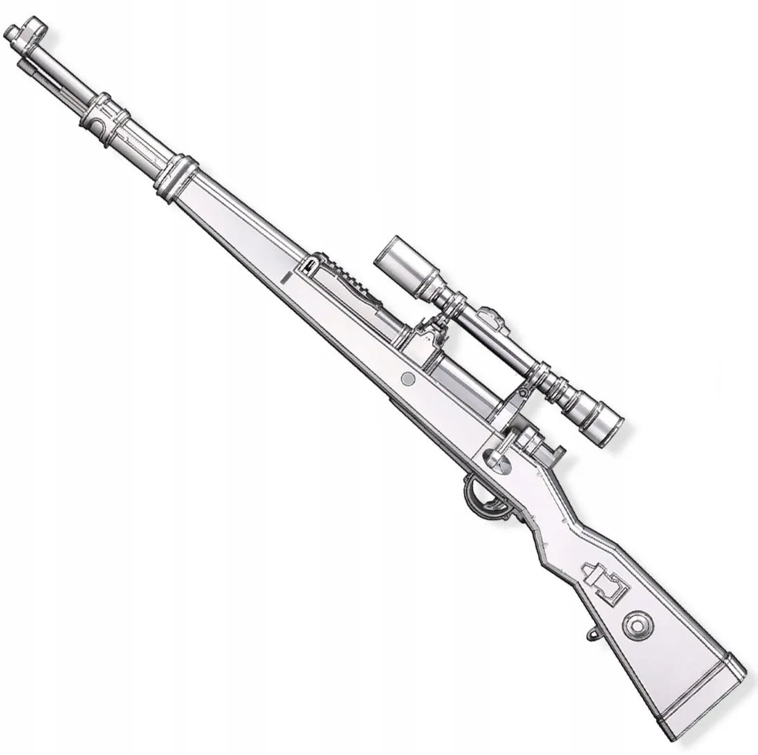 „Piececool“ KAR98K snaiperinio šautuvo 3D metalinė „pasidaryk pats“ dėlionė