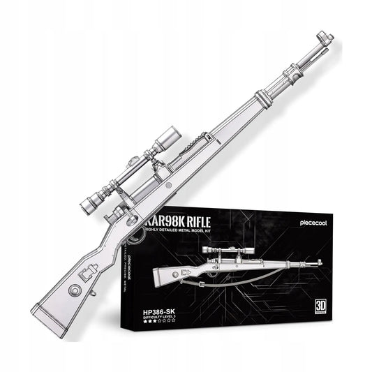 „Piececool“ KAR98K snaiperinio šautuvo 3D metalinė „pasidaryk pats“ dėlionė