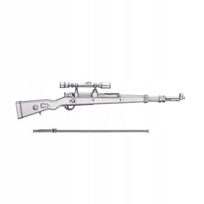 „Piececool“ KAR98K snaiperinio šautuvo 3D metalinė „pasidaryk pats“ dėlionė