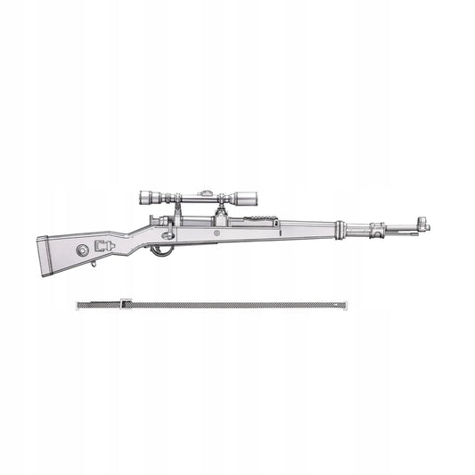 „Piececool“ KAR98K snaiperinio šautuvo 3D metalinė „pasidaryk pats“ dėlionė