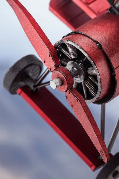 Piececool metalinė 3D dėlionė – lėktuvo „Czerwony Baron“ modelis, dovana