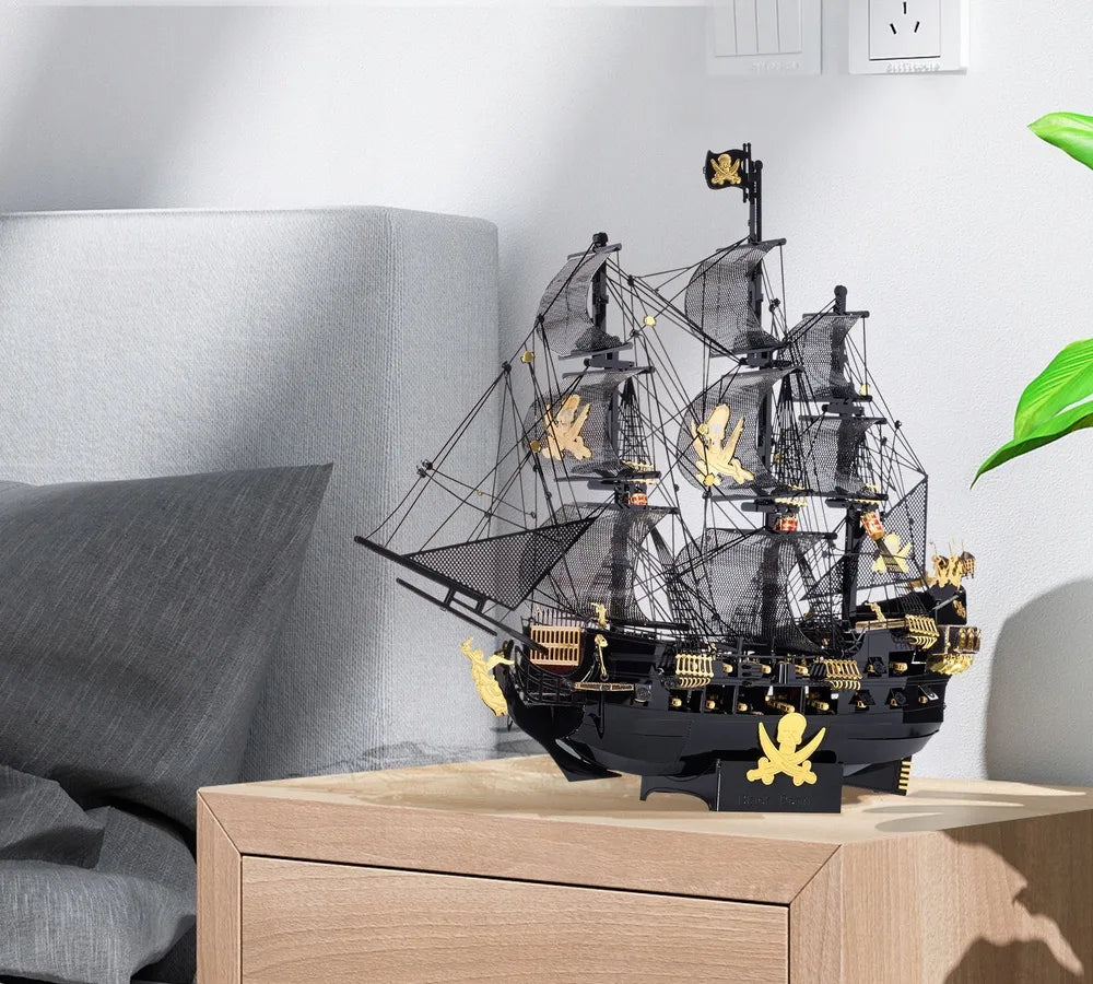 Piececool metalinis 3D dėlionės modelis „Juodasis perlas“ – puiki dovana