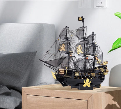 Piececool metalinis 3D dėlionės modelis „Juodasis perlas“ – puiki dovana