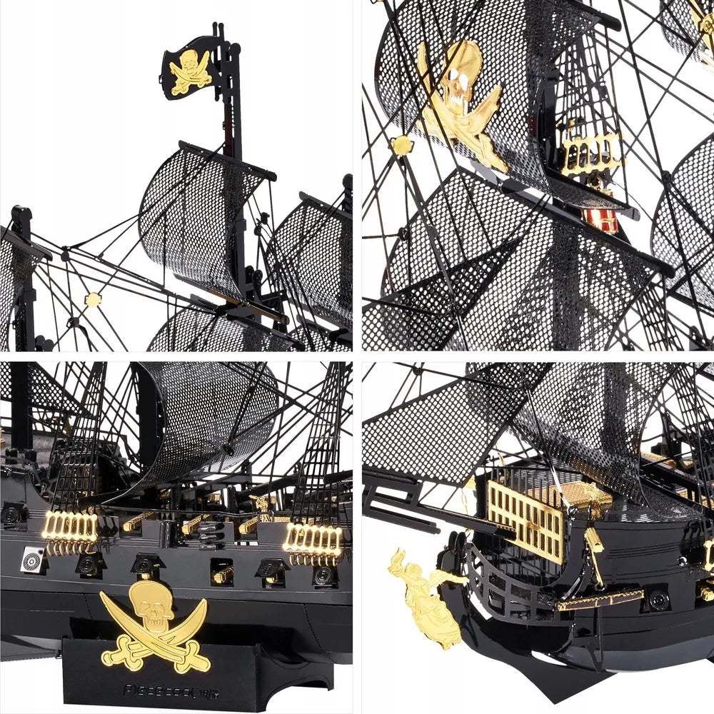 Piececool metalinis 3D dėlionės modelis „Juodasis perlas“ – puiki dovana