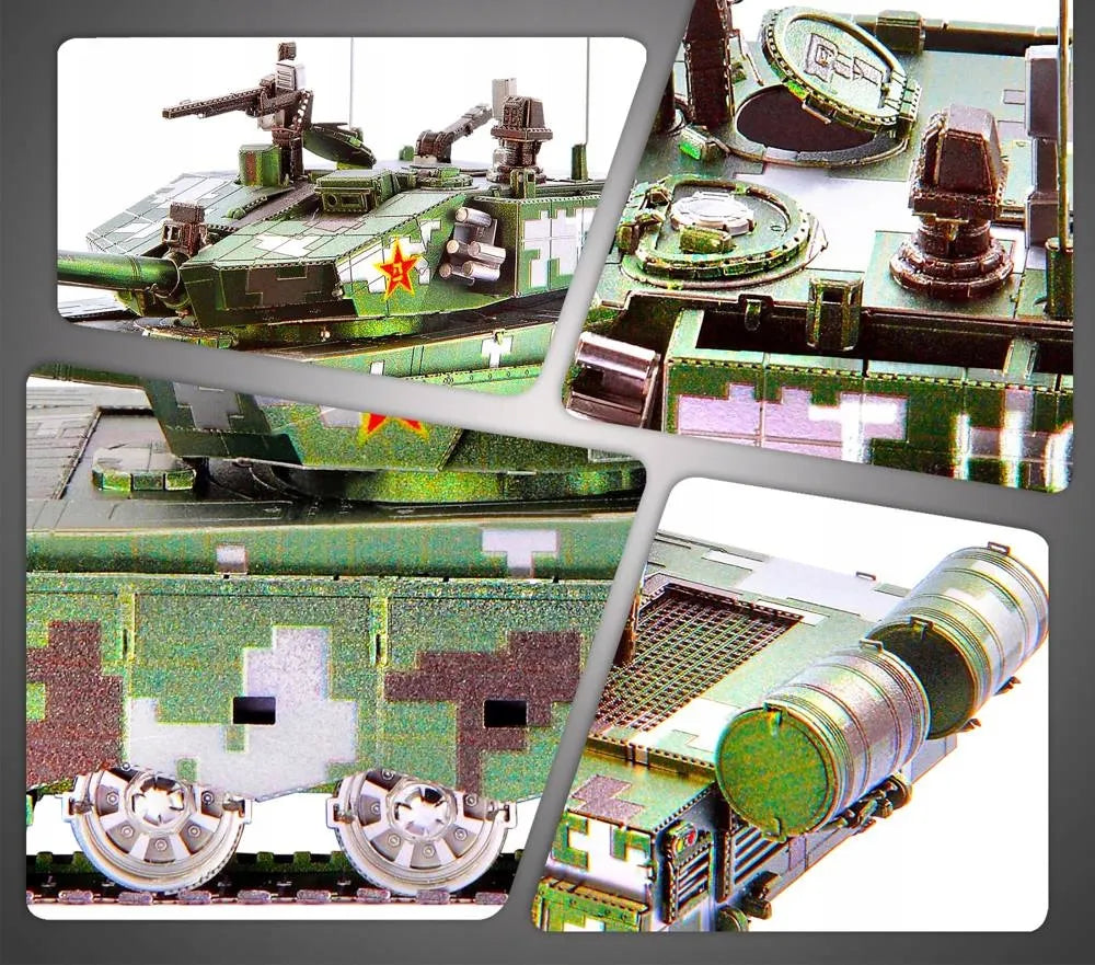„Piececool“ metalinis 3D galvosūkis – 99A kovinis tankas, dovana
