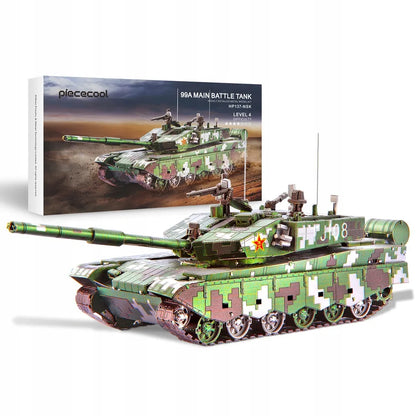„Piececool“ metalinis 3D galvosūkis – 99A kovinis tankas, dovana