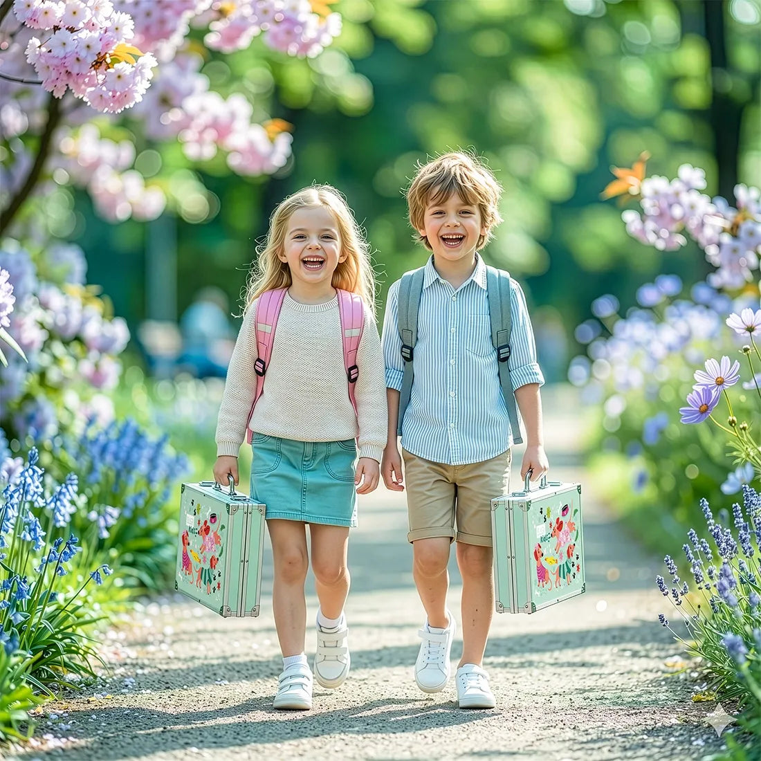 Piešimo ir tapymo rinkinys vaikams su lagaminu, 145 elementai