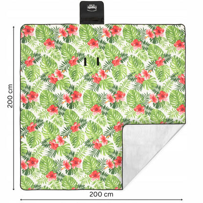 Pikniko apklotas su izoliacija 200x200 cm didelis paplūdimio kilimėlis vandeniui atsparus ZAGATTO