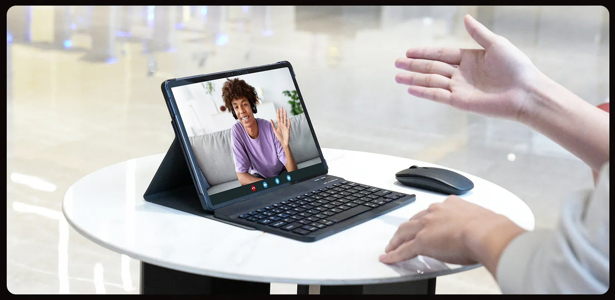 Planšetinis kompiuteris Cubot TAB70 10,95" 6 GB / 128 GB SIM 4G pilkas su klaviatūra, pele ir dėklu