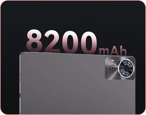 Planšetinis kompiuteris Cubot TAB70 10,95" 6 GB / 128 GB SIM 4G pilkas su klaviatūra, pele ir dėklu