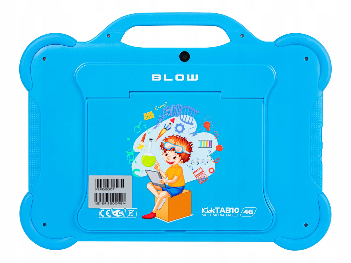 Planšetinis kompiuteris vaikams 10,1" LTE 4/64GB WiFi GPS su dėklu, edukacinis rinkinys, dovana