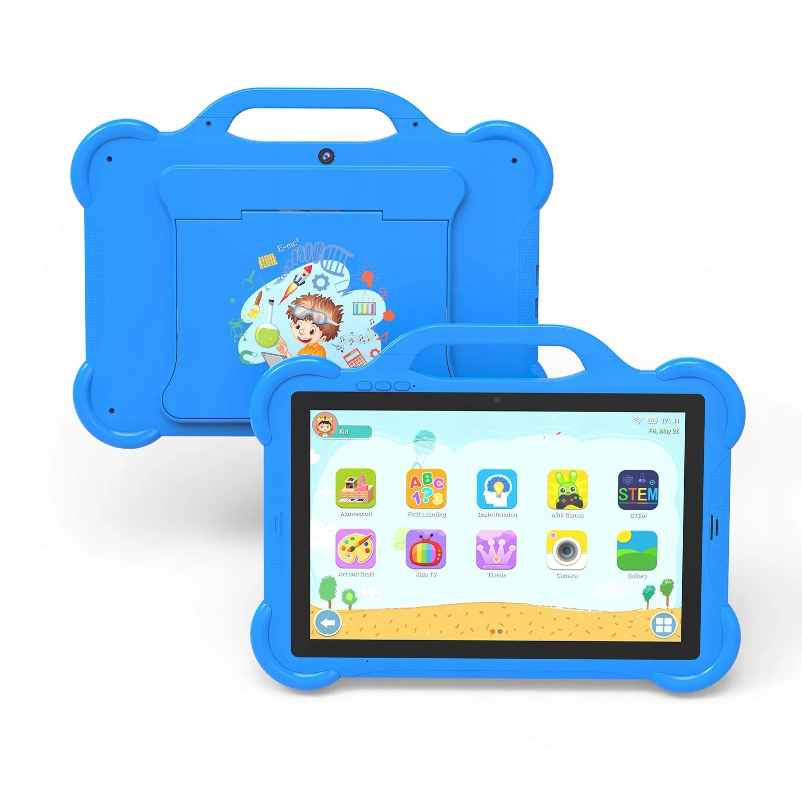 Planšetinis kompiuteris vaikams 10,1" LTE 4/64GB WiFi GPS su dėklu, edukacinis rinkinys, dovana