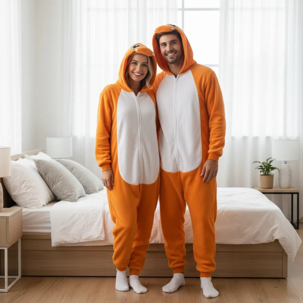 „Pokémon Charmander“ kigurumi pižama „Onesie“, kostiumas, M dydis, 155–165 cm