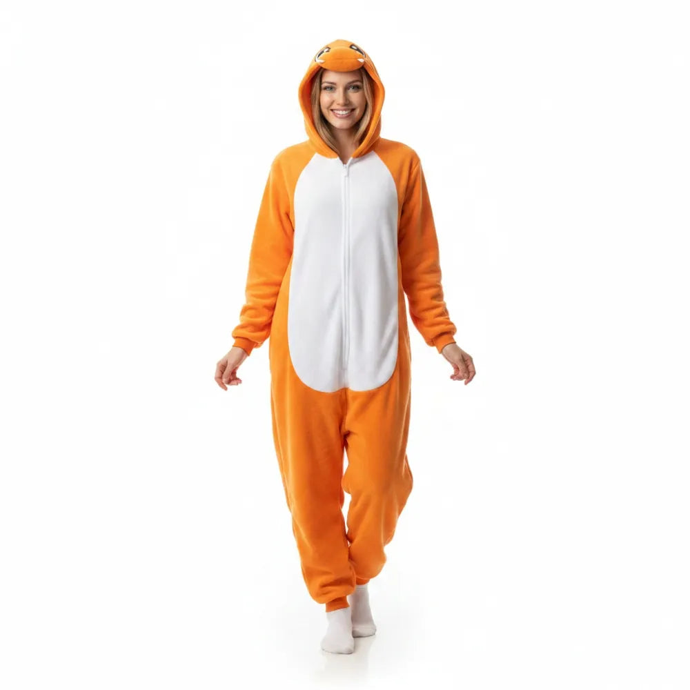 „Pokémon Charmander“ kigurumi pižama „Onesie“, kostiumas, M dydis, 155–165 cm