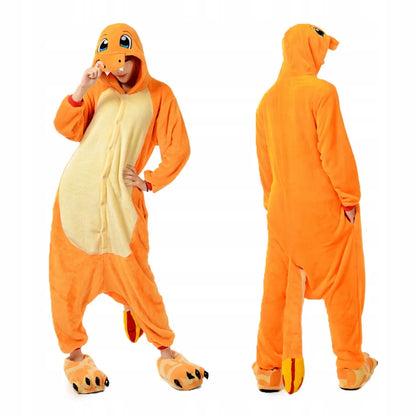 „Pokémon Charmander“ kigurumi pižama „Onesie“, kostiumas, M dydis, 155–165 cm