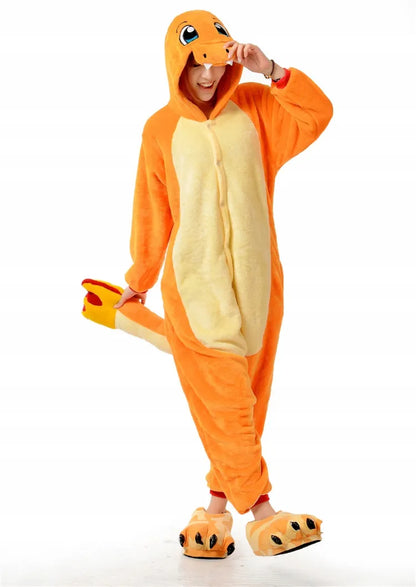 „Pokémon Charmander“ kigurumi pižama „Onesie“, kostiumas, M dydis, 155–165 cm
