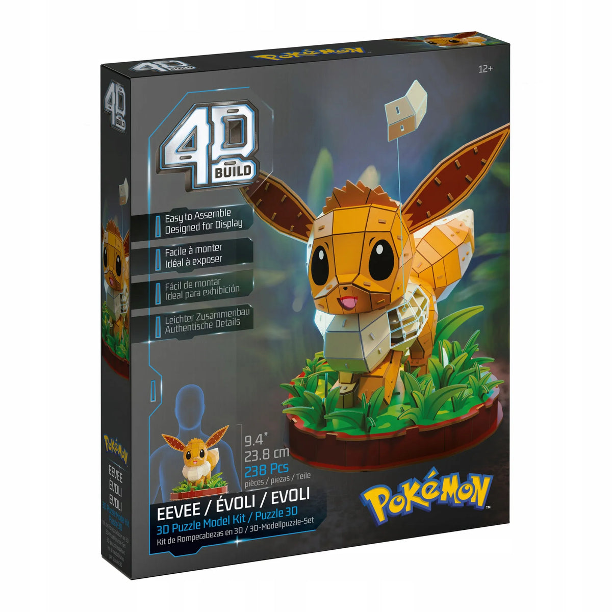 „Pokémon Eevee“ 4D BUILD 3D dėlionė, 238 detalės