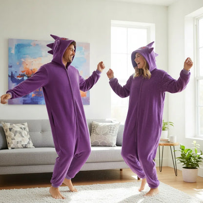 Pokemon Gengar „onesie“ kigurumi pižama, M dydis, 155–165 cm