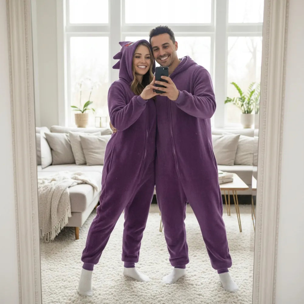 Pokemon Gengar „onesie“ kigurumi pižama, M dydis, 155–165 cm