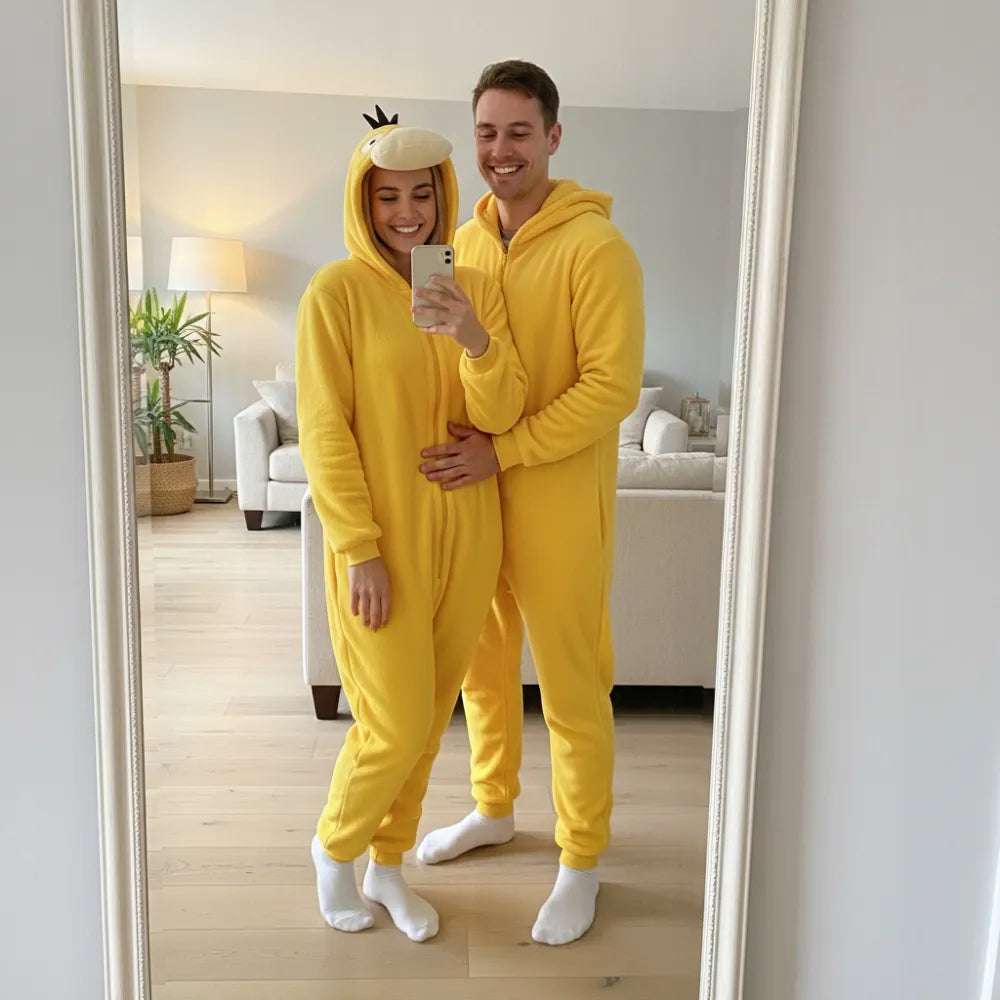 „Pokémon Psyduck“ kigurumi pižama-kostiumas, S dydis, 145–155 cm