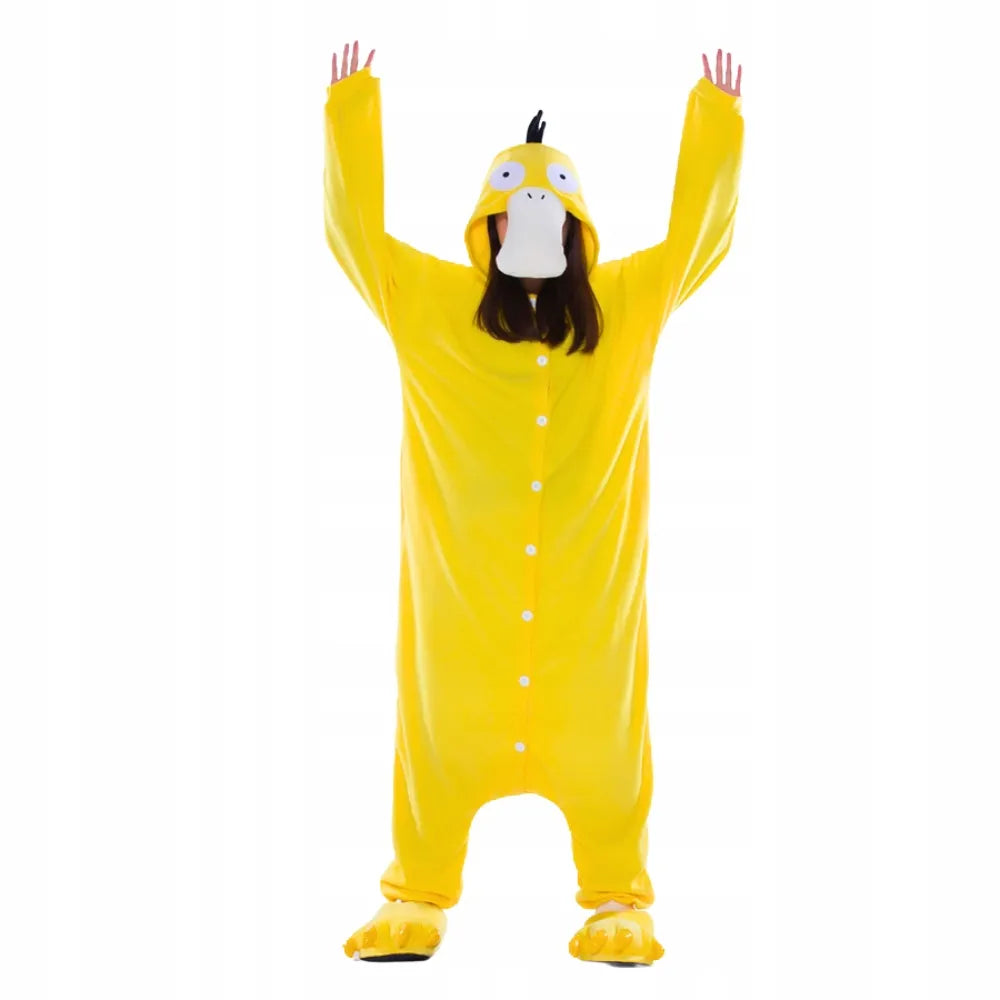 „Pokémon Psyduck“ kigurumi pižama-kostiumas, S dydis, 145–155 cm