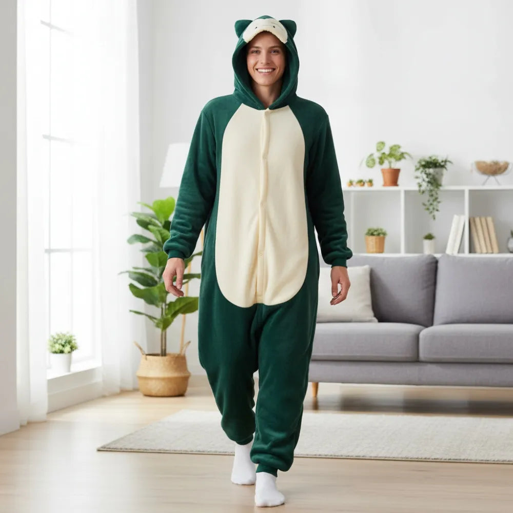 „Pokémon Snorlax“ kigurumi pižama, M dydis, 155–165 cm