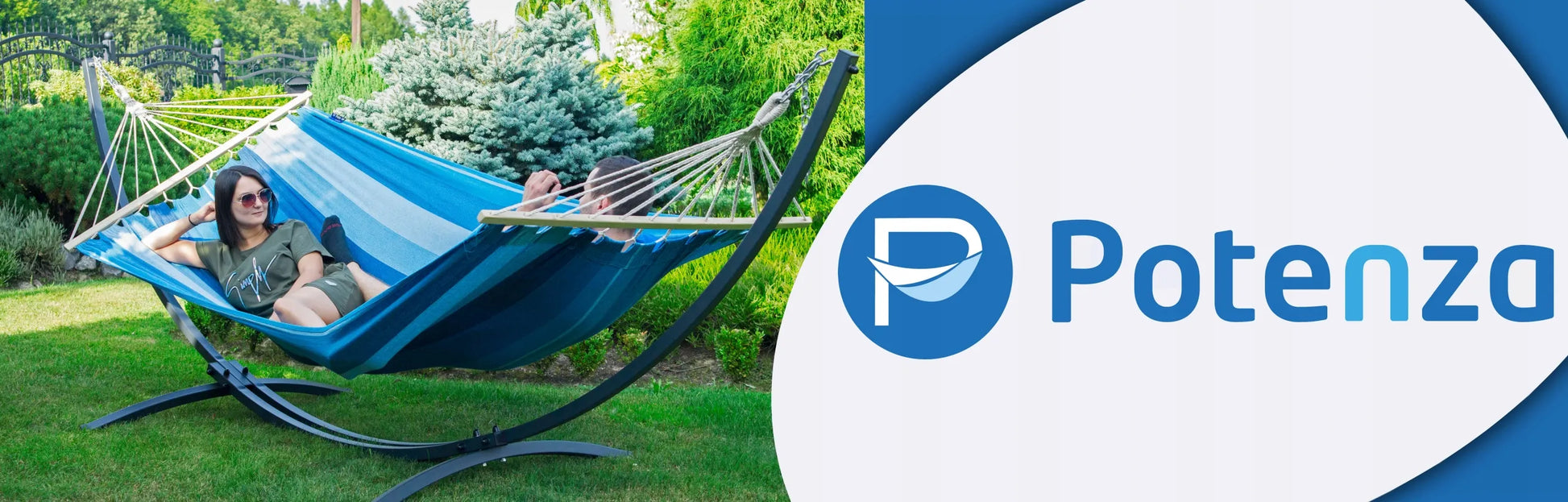 POTENZA aliumininis stovas PRIME + hamakas Cartago