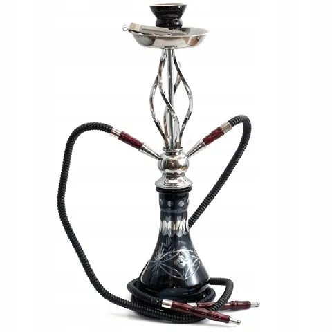 Pradinis Shisha Oasis Rasha kaljano rinkinys, 2 žarnos, 51 cm, su priedais